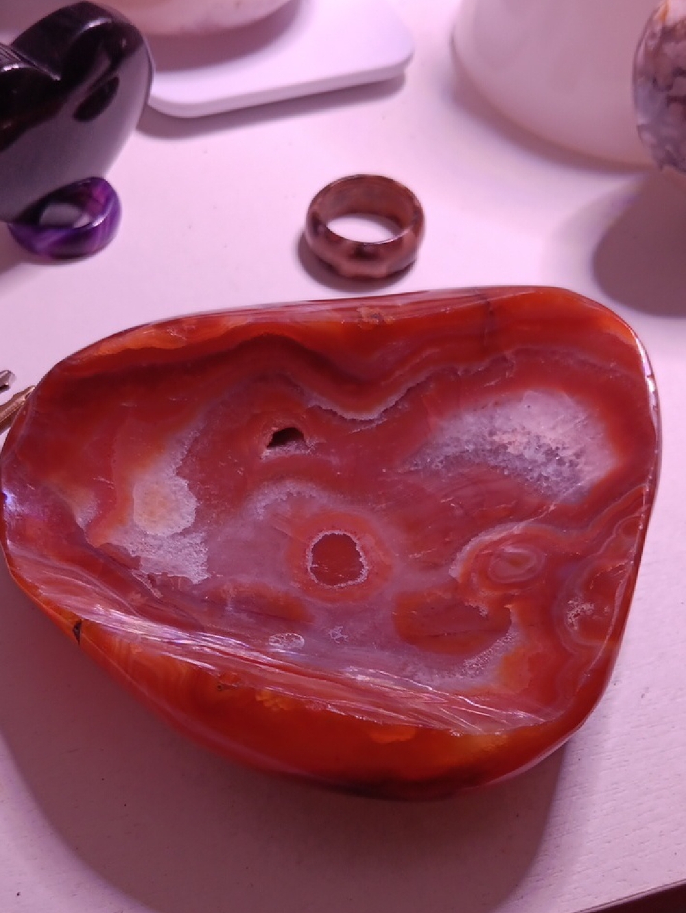 Carnelian Obelish Agate Slice